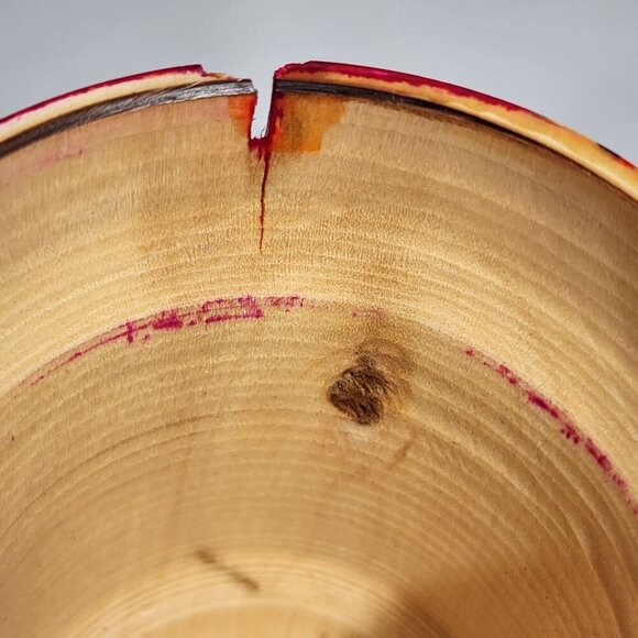 Hand Painted Russian Matryoshka Nesting Dolls Set Of 5 Red Floral Design Traditi - Picture 11 of 12